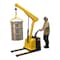 Vestil Steel Electric Powered Low Profile Floor Crane 1600 Lb. Capacity Yellow EPFC-16-LP - alternate 6